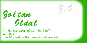 zoltan oldal business card